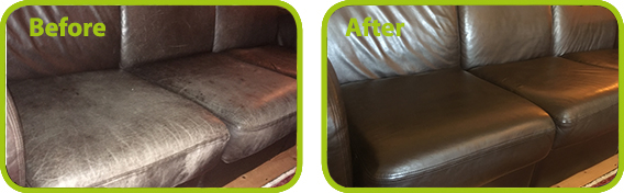 leather furniture recolouring and mild restoration